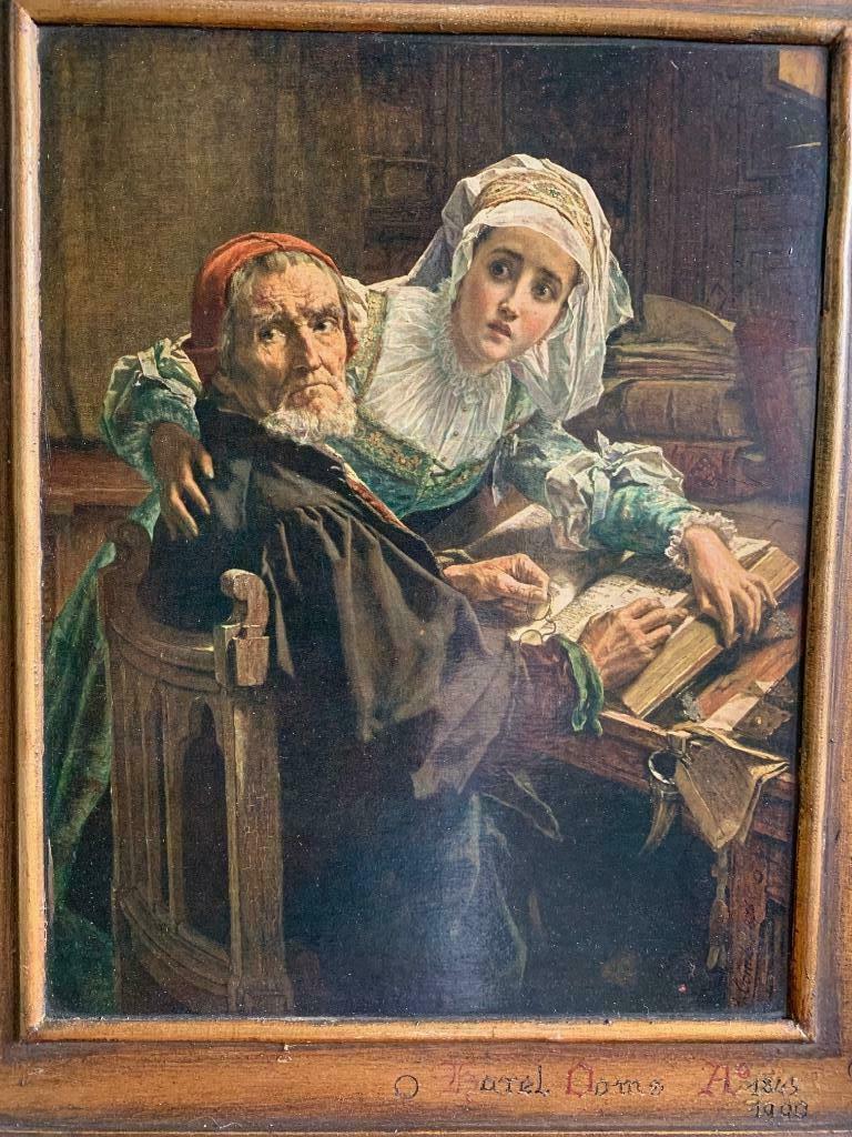 Tableau Karel Ooms -reproduction, Antiek en Kunst, Ophalen
