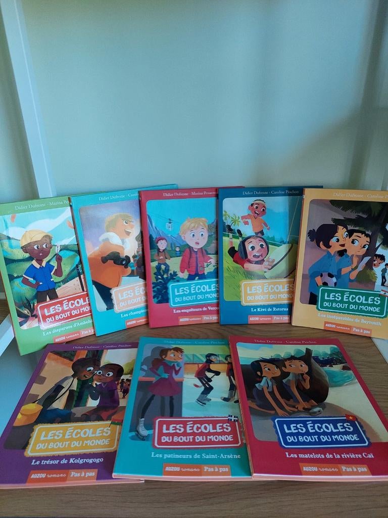 Lot de 8 livres collection les écoles du bout du monde Auzou, Livres, Enlèvement ou Envoi, Neuf