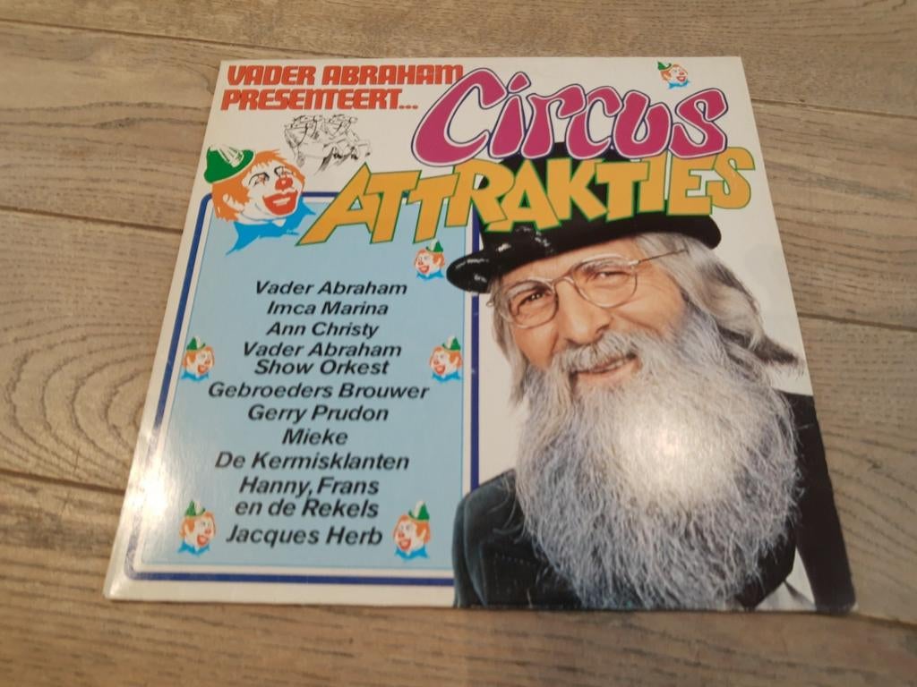 Lp : Vader Abraham - circusattracties, Cd's en Dvd's, Vinyl | Nederlandstalig, Ophalen of Verzenden, Zo goed als nieuw