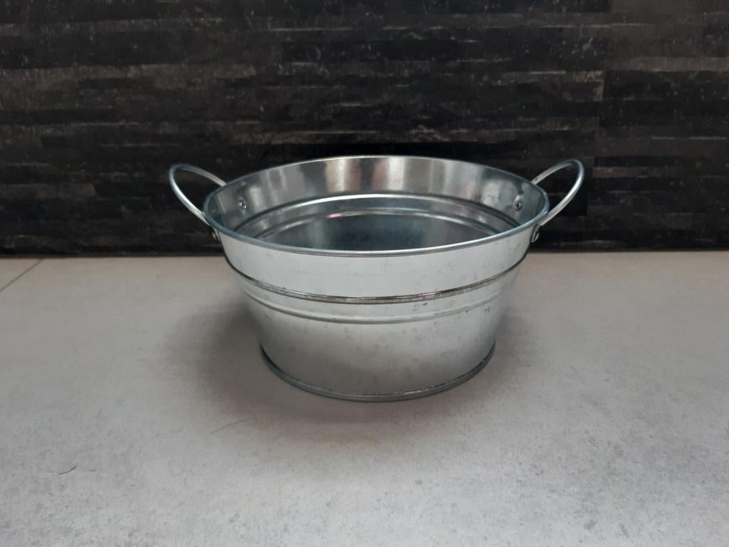Petit panier en zink, Enlèvement ou Envoi, Comme neuf, Rond, Panier
