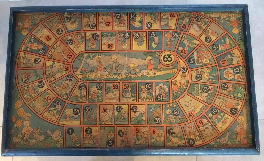Ancien jeu de l’oie, Collections, Enlèvement, Utilisé
