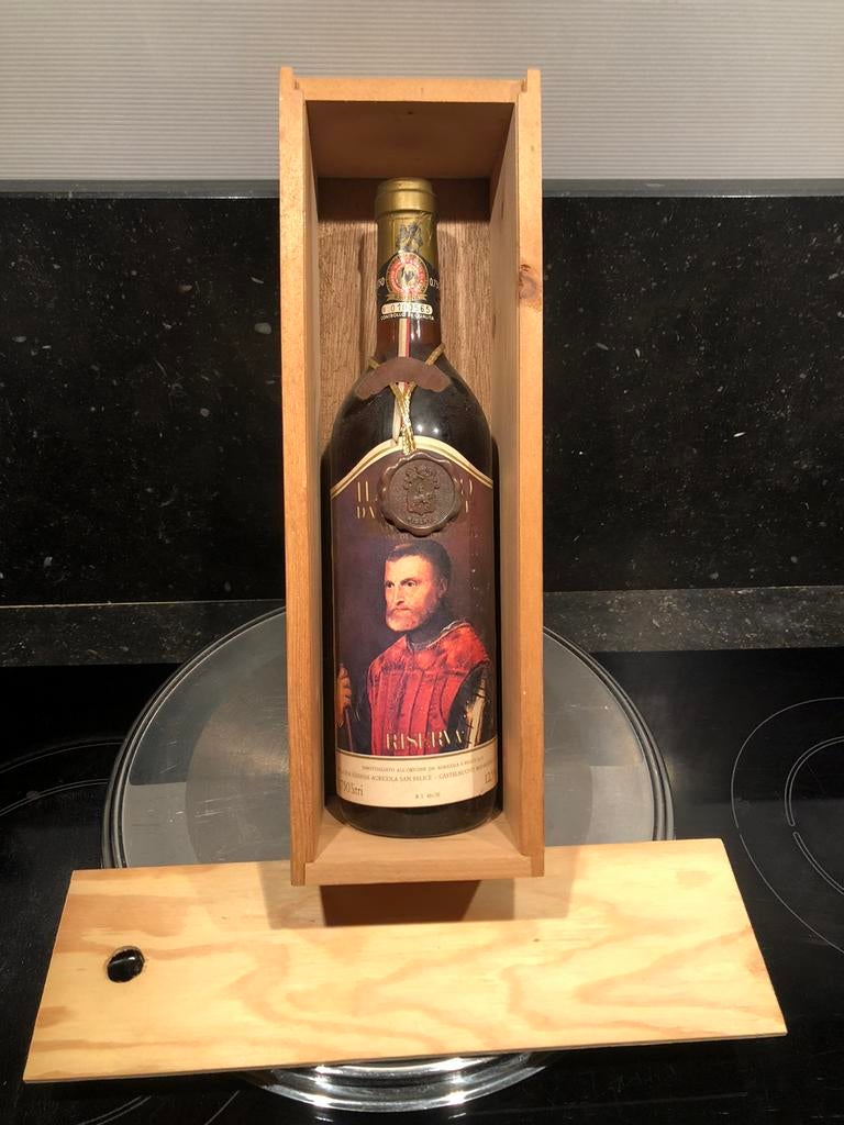 chianti classico IL GRIGRIO da SAN FELICE riserva 1974, Enlèvement ou Envoi, Pleine, Comme neuf, Vin rouge