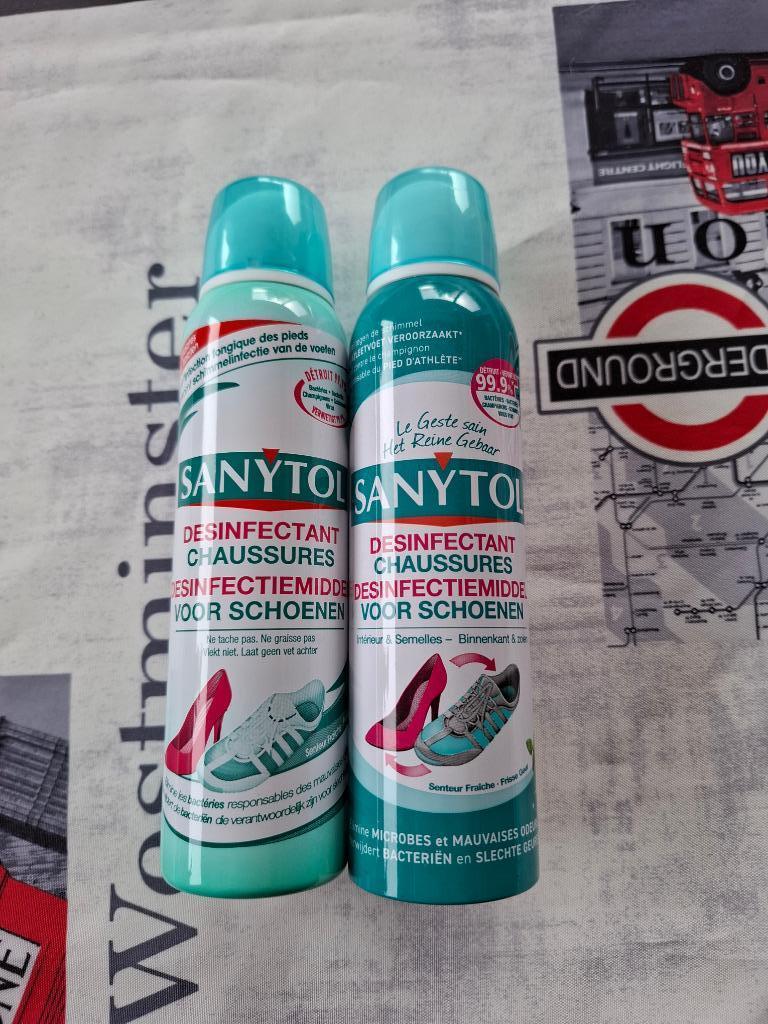 2 désinfectants pour chaussures Sanytol, Ophalen of Verzenden, Nieuw, Overige kleuren, Overige typen