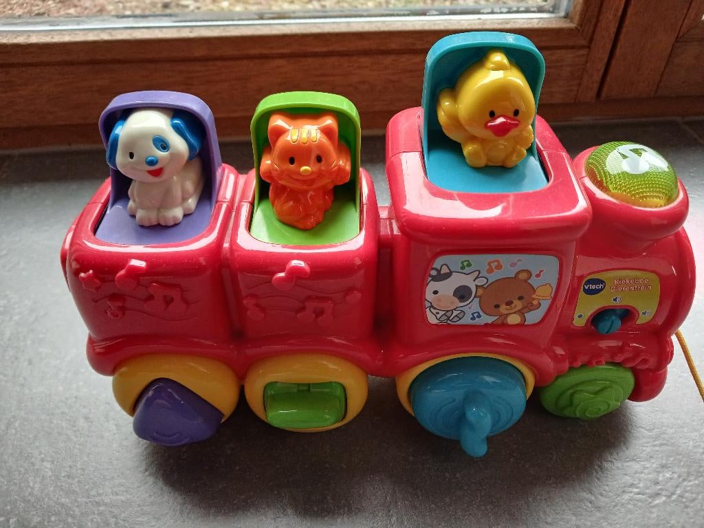 Vtech kiekeboe dierentrein, Kinderen en Baby's, Ophalen of Verzenden, Zo goed als nieuw, 6 maanden tot 2 jaar