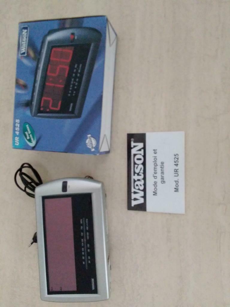 Radio réveil  WATSON Electronics  neuf  grands chiffres, Enlèvement, Neuf