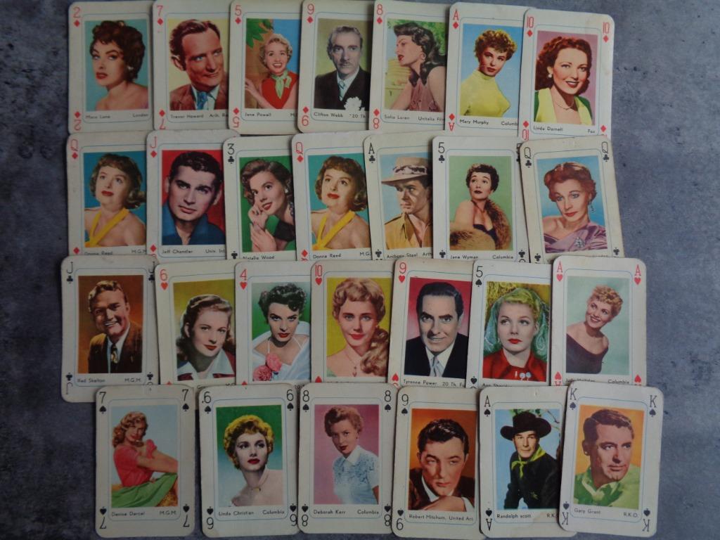 MONTY LEIDEN CHEWING GUM CARTES À JOUER FIN DES ANNÉES 50 DÉ, Envoi