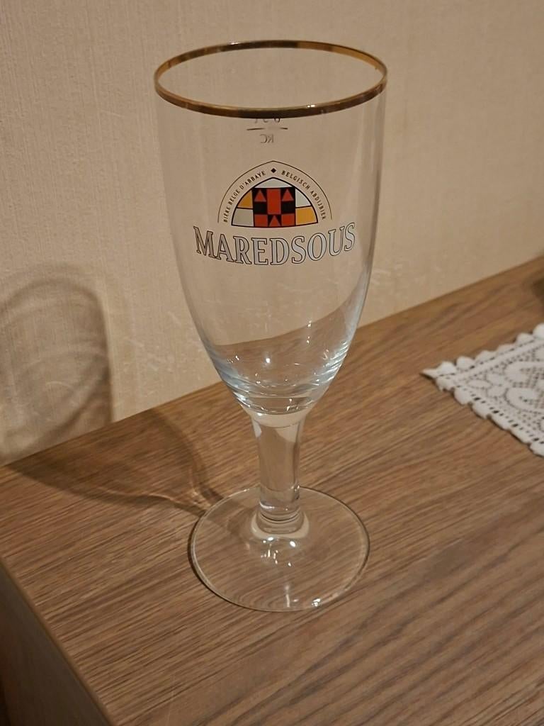 Bierglas : Maredsous, Verzamelen, Ophalen of Verzenden, Zo goed als nieuw, Bierglas