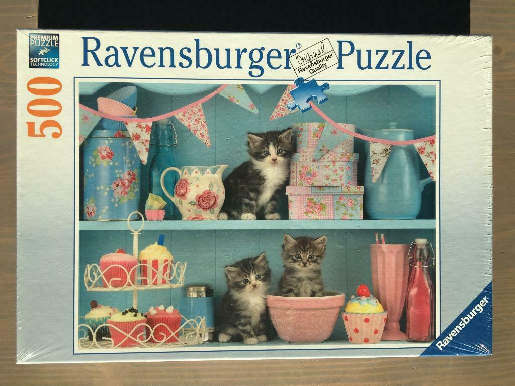 Ravensburger kittens puzzel 500 stukken (NIEUW in folie), Ophalen of Verzenden, Meer dan 50 stukjes, Nieuw, 6 jaar of ouder