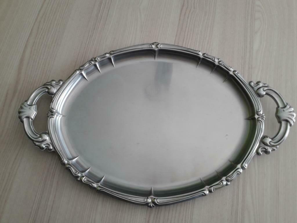 Baisse de prix...Plateau ovale en inox, Maison & Meubles, Accessoires pour la Maison | Plateaux, Comme neuf, Métal, Ovale, Enlèvement