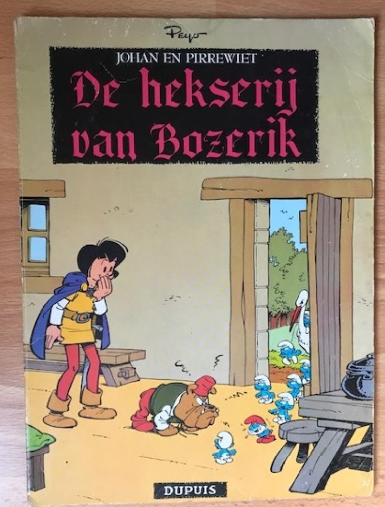 JOHAN EN PIRREWIET 13 DE HEKSERIJ VAN BOZERIK 1STE DRUK PEYO, Gelezen, Peyo, Eén stripboek, Ophalen of Verzenden