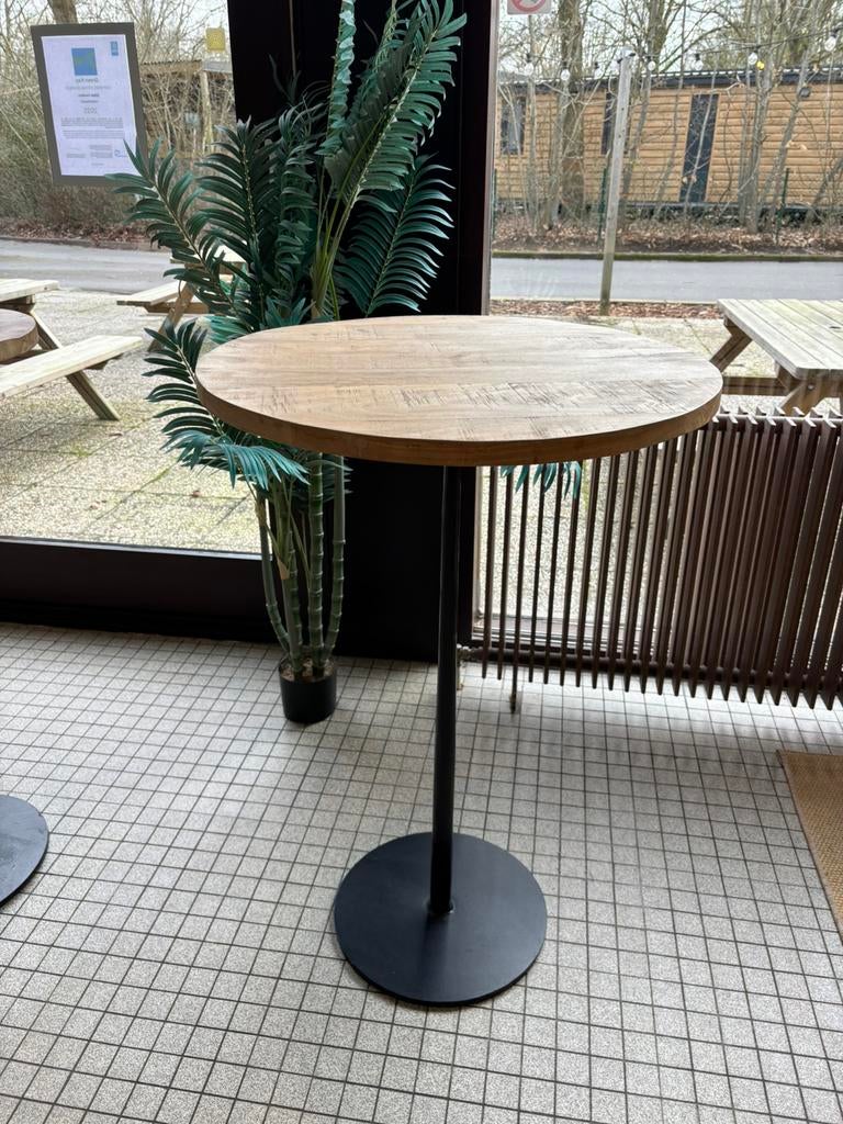 Bistrotafel mangohout merk  Pomax, Huis en Inrichting, Ophalen, Zo goed als nieuw