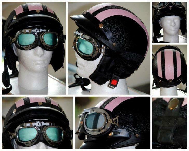 Casque style rétro, Vespa, moto ancêtre. ( jamais porté )., Enlèvement ou Envoi, Neuf, sans ticket, L, Autres types