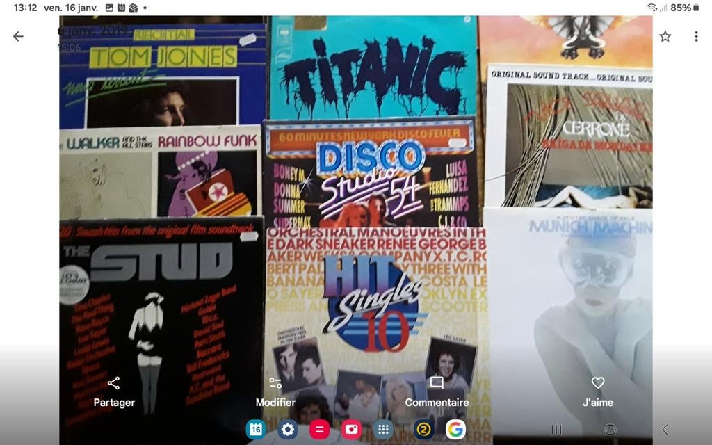 Lot de 46 disques 33 T. Années 70, Enlèvement