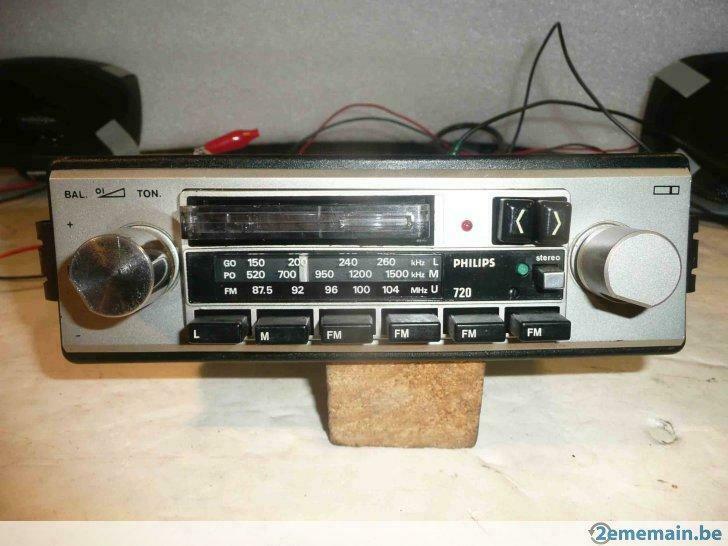 autoradio K7-  PHILIPS  22AC720  - années 80 pour ancêtre, Enlèvement ou Envoi, Utilisé