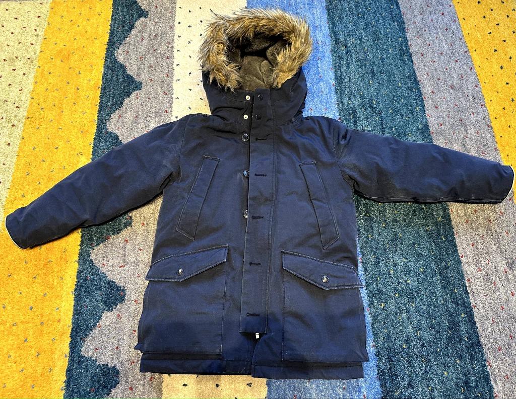 Warme donsjas met kap, halflang, Ophalen, Gebruikt, Gap, Jongen