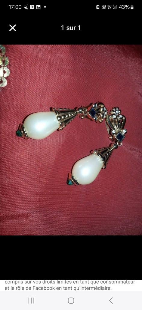 Boucles d'oreille clip, Enlèvement ou Envoi, Doré
