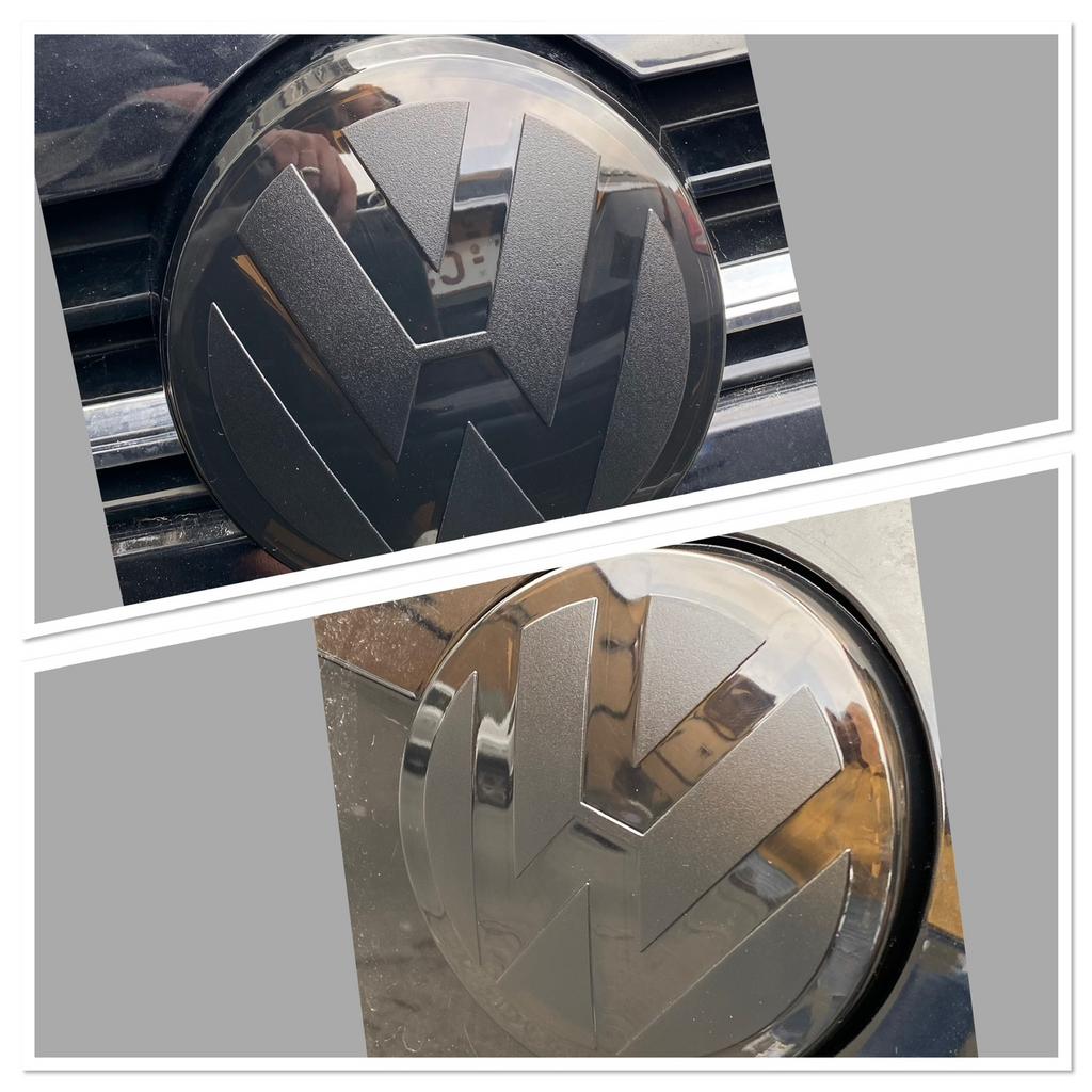Vw golf 7 black logo mirror