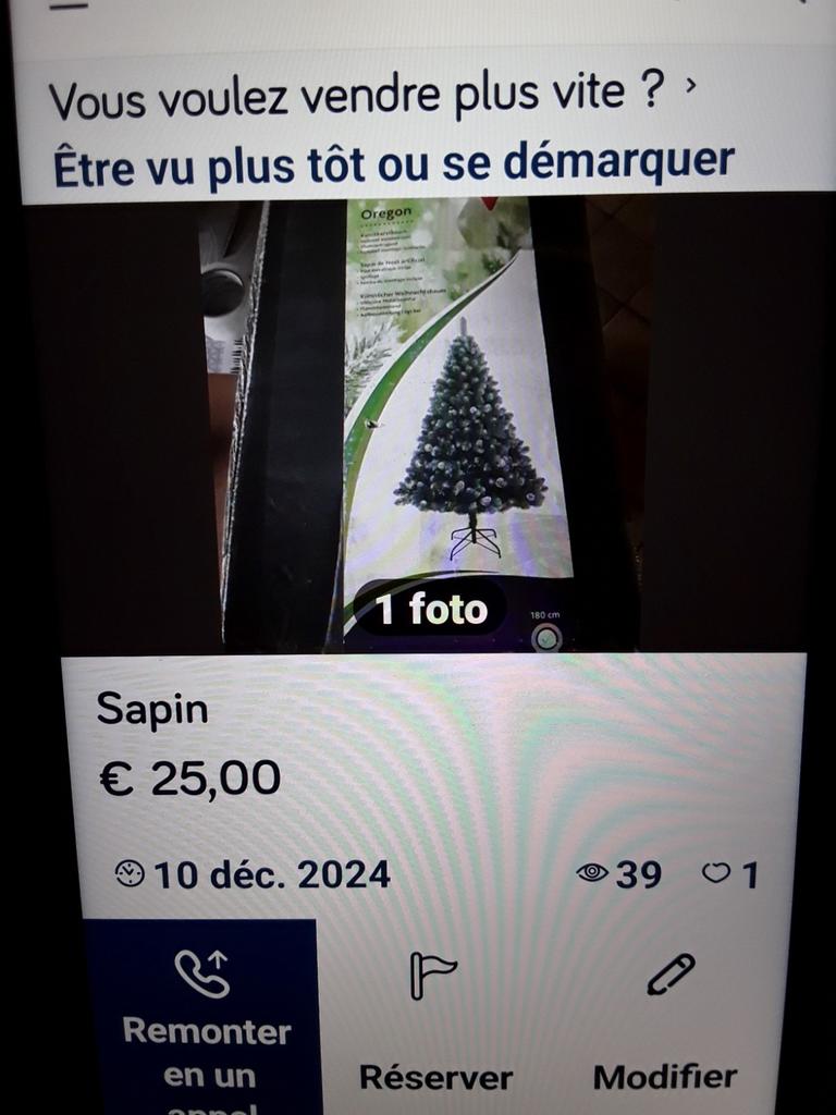 Sapin de noël, Enlèvement, Comme neuf