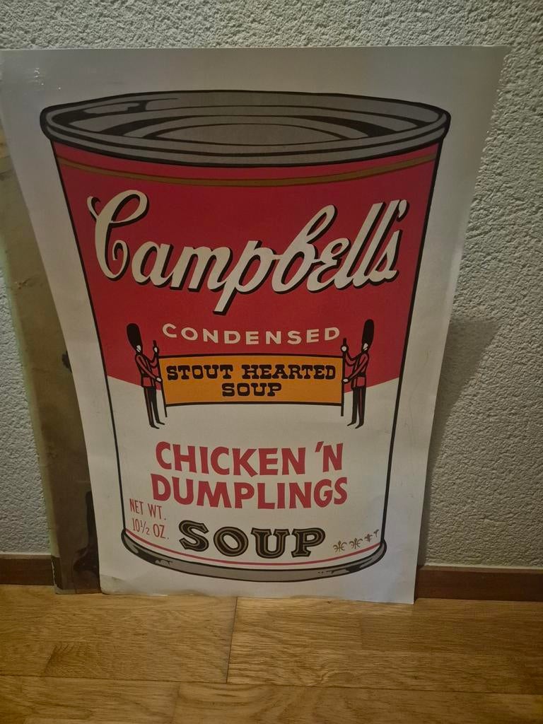 Andy warholl Campbell's, Antiek en Kunst, Ophalen of Verzenden
