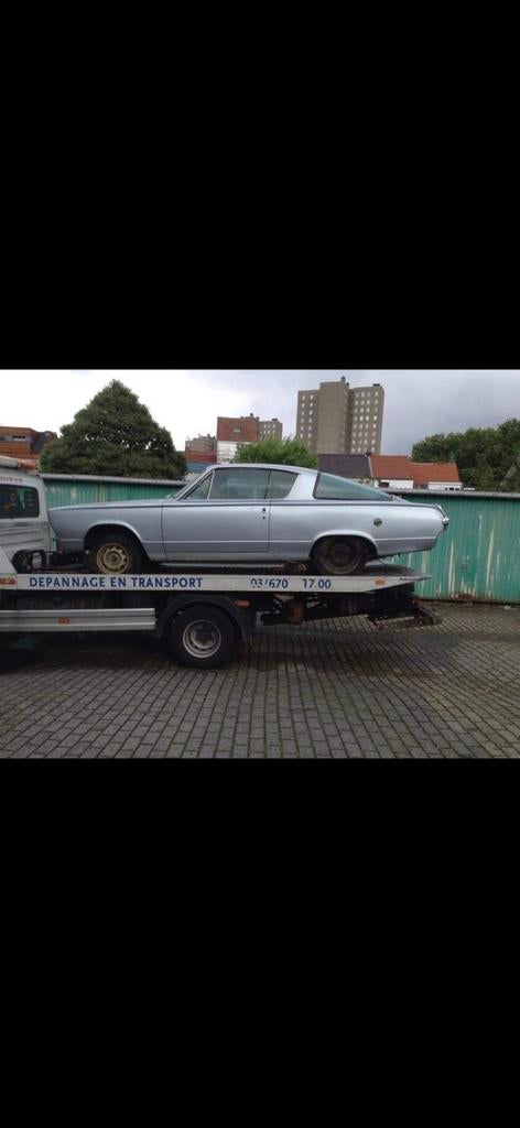 Plymouth barracuda 1966 v8 te koop!, Autos, Entreprise, Achat, Plymouth