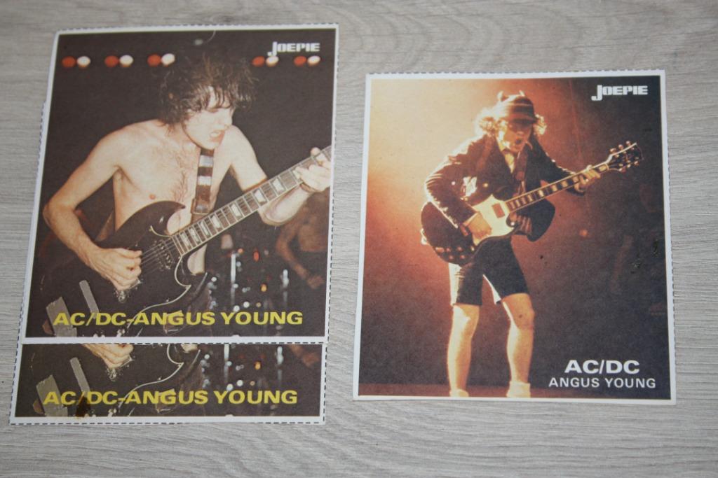 Oude Joepie stickers AC/DC  , 2+1 dubbel, Verzamelen, Stickers, Gebruikt, Film, Tv of Omroep, Ophalen of Verzenden