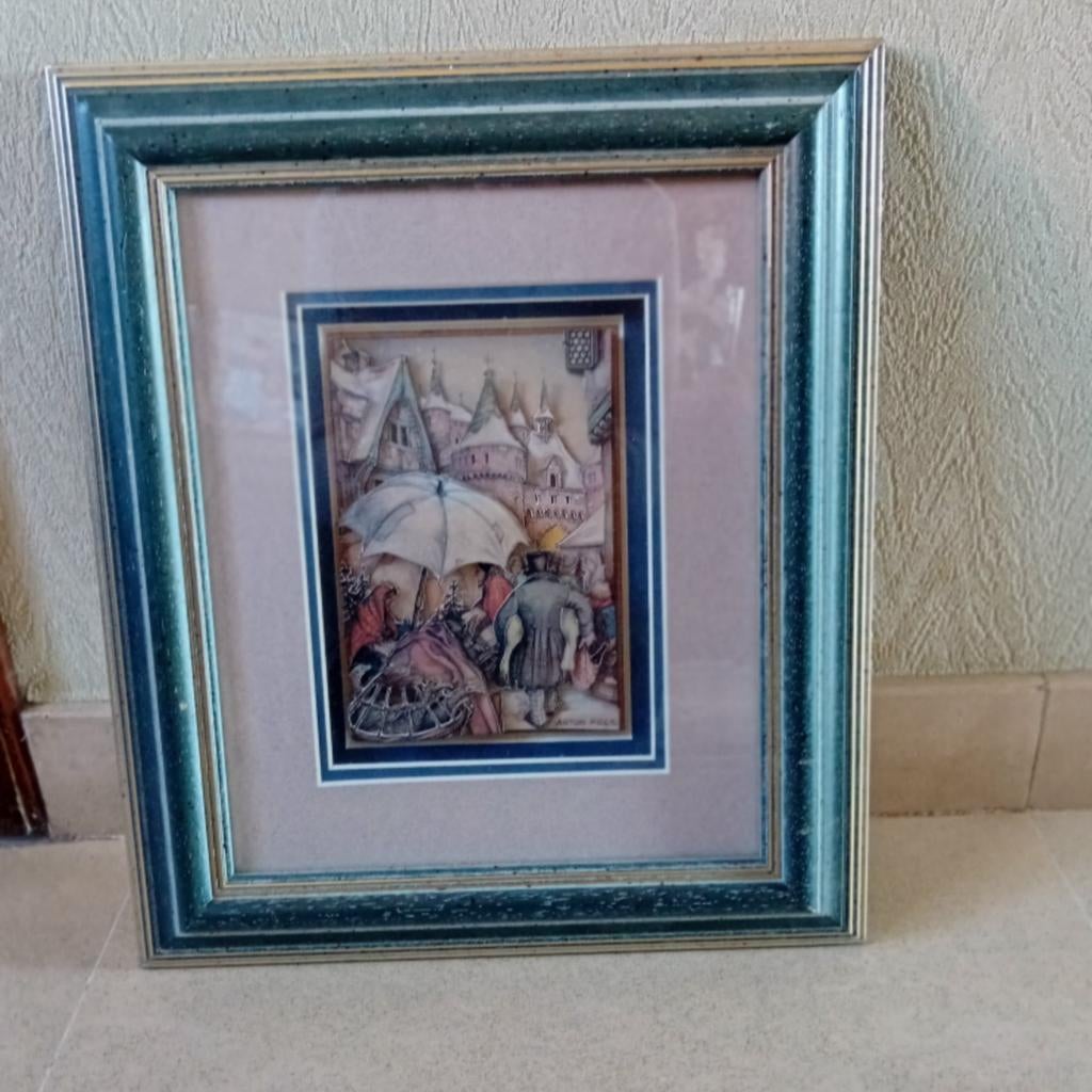 Ingelijst 3D werkje van Anton Pieck, Ophalen of Verzenden, Zo goed als nieuw