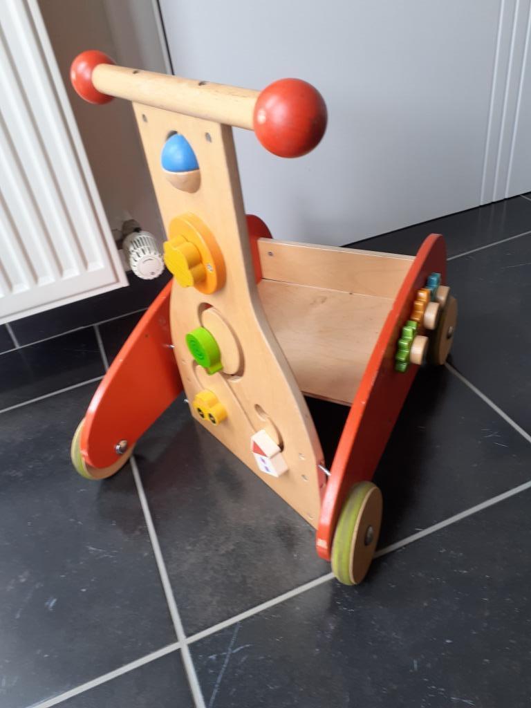 Houten karretje, Kinderen en Baby's, Ophalen, Gebruikt