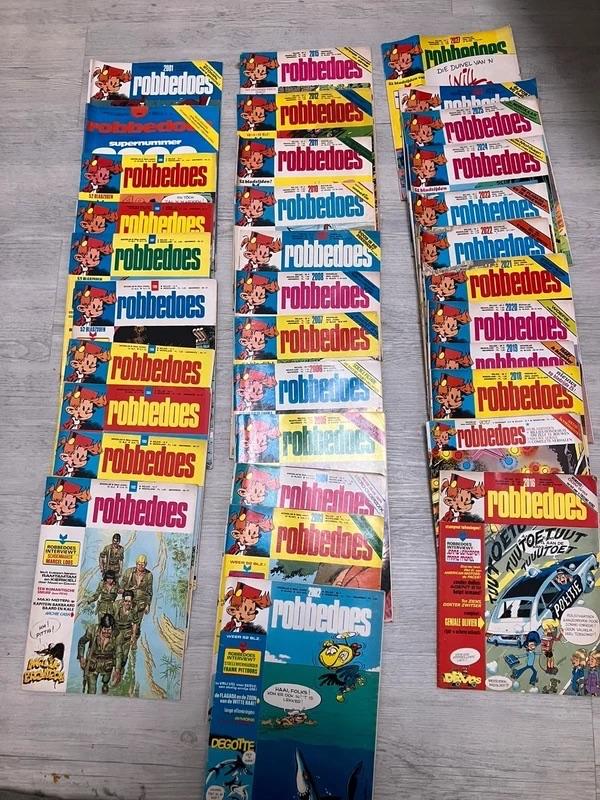 Robbedoes collectie nr. 1747 tot 2028  (tussen 1971 en 1977), Verzamelen, Ophalen of Verzenden, 1960 tot 1980, Krant