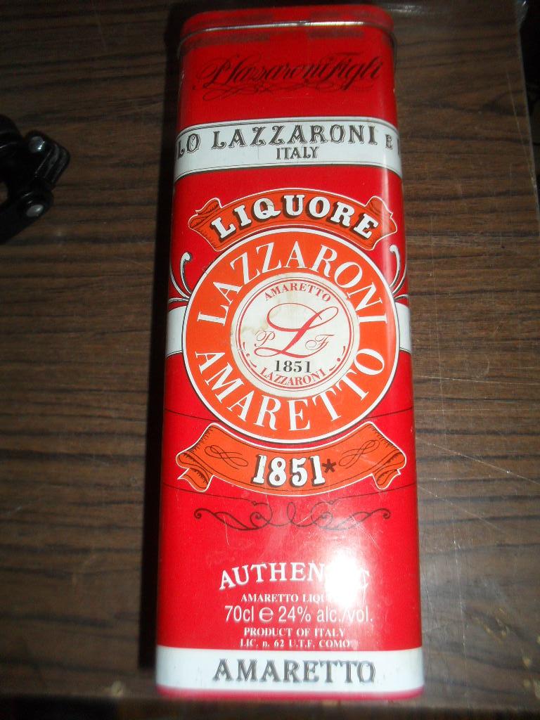 Boite vide métallique  Amaretto Lazzaroni 1851, Collections, Enlèvement, Utilisé, Autre, Autres marques