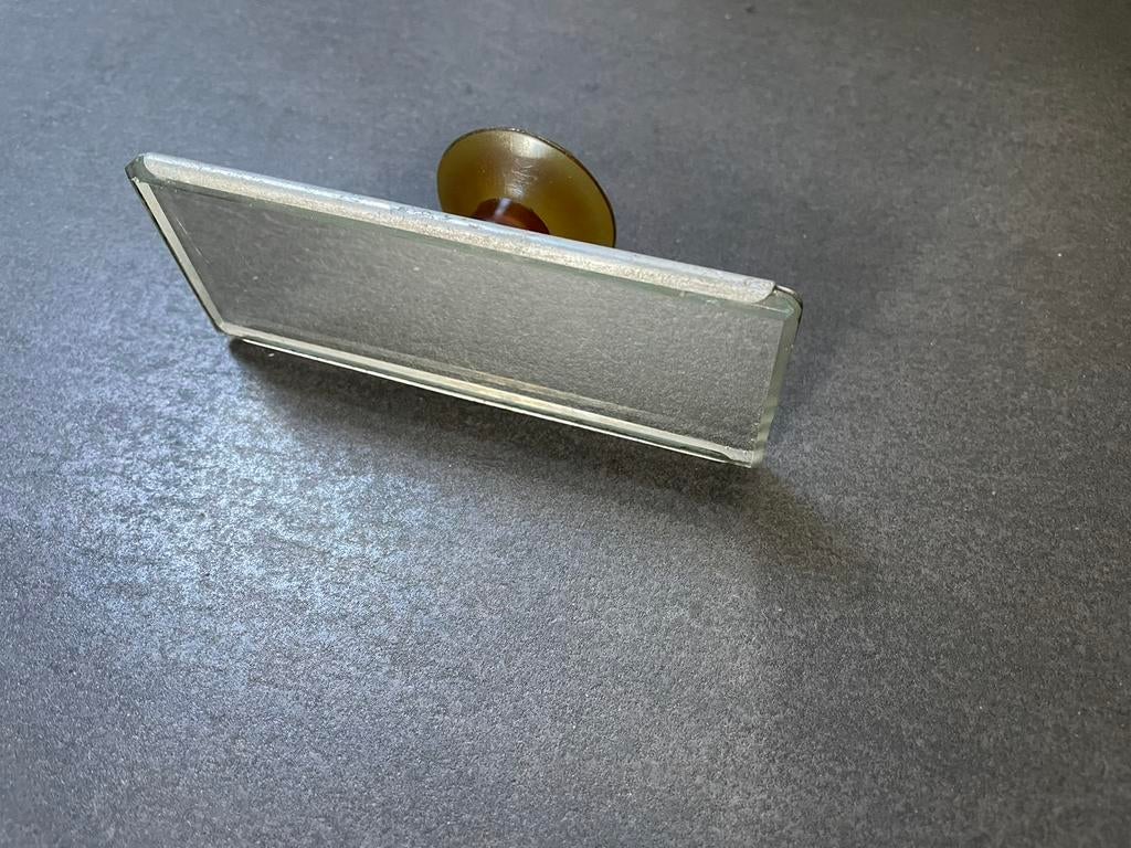 Vintage achteruitkijkspiegel met zuignap, Auto-onderdelen, Spiegels, Ophalen of Verzenden