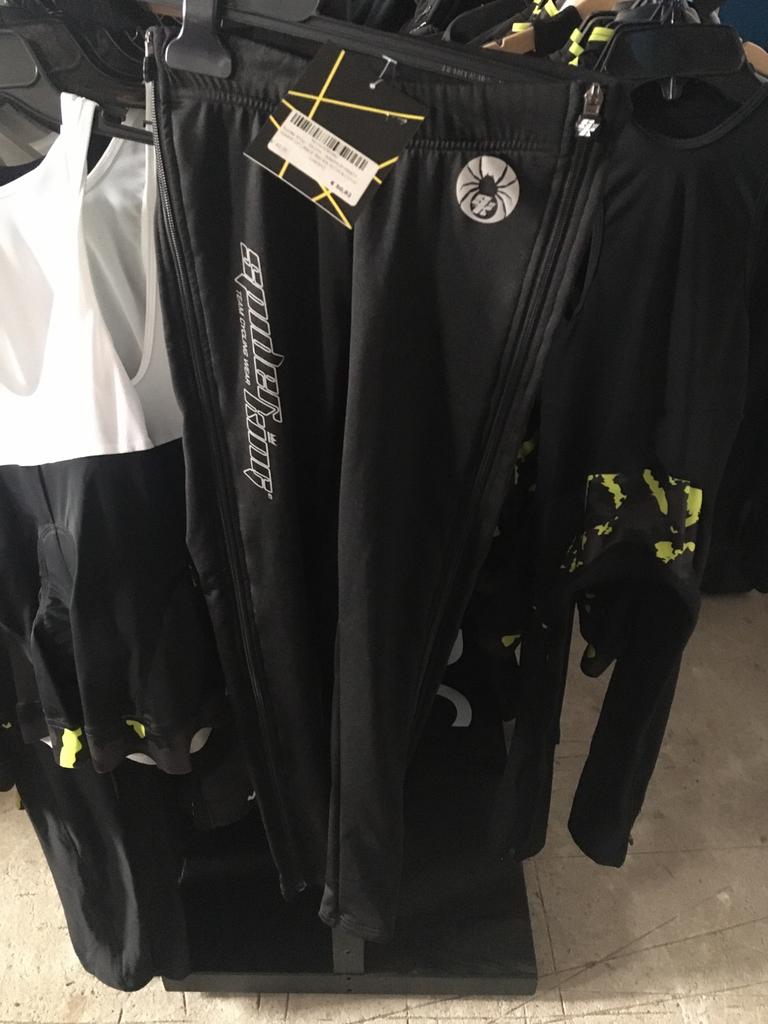 Nieuwe warme lange fietsbroek met ritsen spider king 10jaar, Ophalen of Verzenden, Nieuw