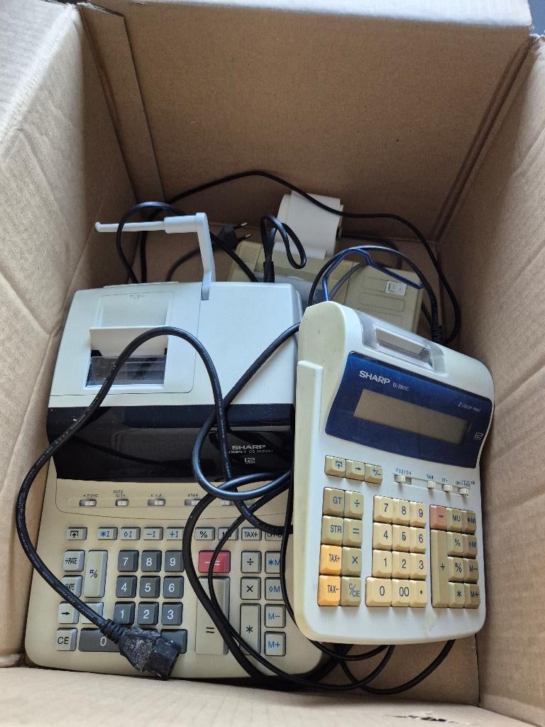 Rekenmachines Sharp, Ophalen, Gebruikt