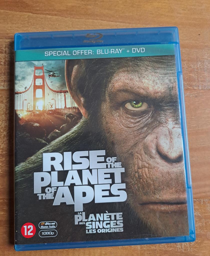 Rise of the Planet of the Apes - Blu-ray + dvd, Ophalen of Verzenden, Gebruikt, Science Fiction en Fantasy