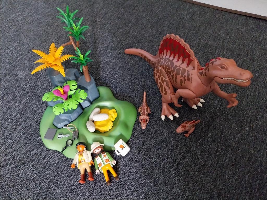 Playmobil 4174 adventure spinosaurus met kleintjes, Kinderen en Baby's, Ophalen, Zo goed als nieuw, Complete set