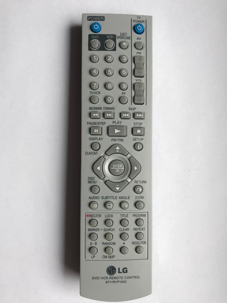 2 afstandsbedieningen LG DVD / VCR, Verzenden, Gebruikt, Dvd