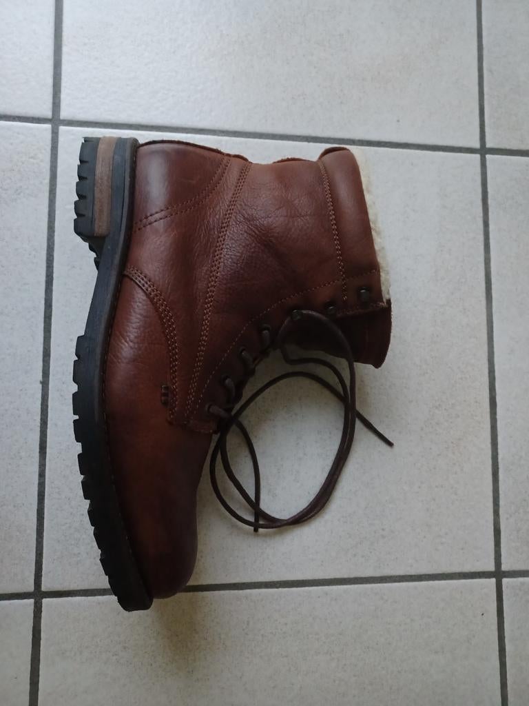 Lederen veterlaarzen voor heren maat 43, Kleding | Heren, Schoenen, Ophalen, Zo goed als nieuw