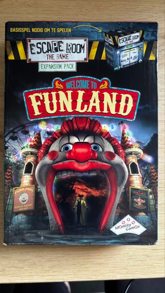 Funland - Uitbreidingsset voor Escape Room The Game, Hobby en Vrije tijd, Ophalen of Verzenden, Zo goed als nieuw, Identity Games