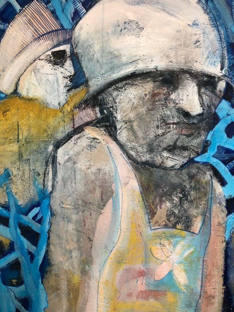in the garden, Antiek en Kunst, Kunst | Schilderijen | Modern, Ophalen