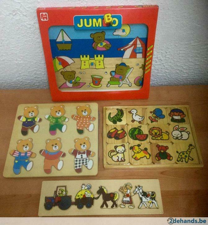 Lot van 5 geweldige houten puzzels. Splinternieuw!!, Nieuw