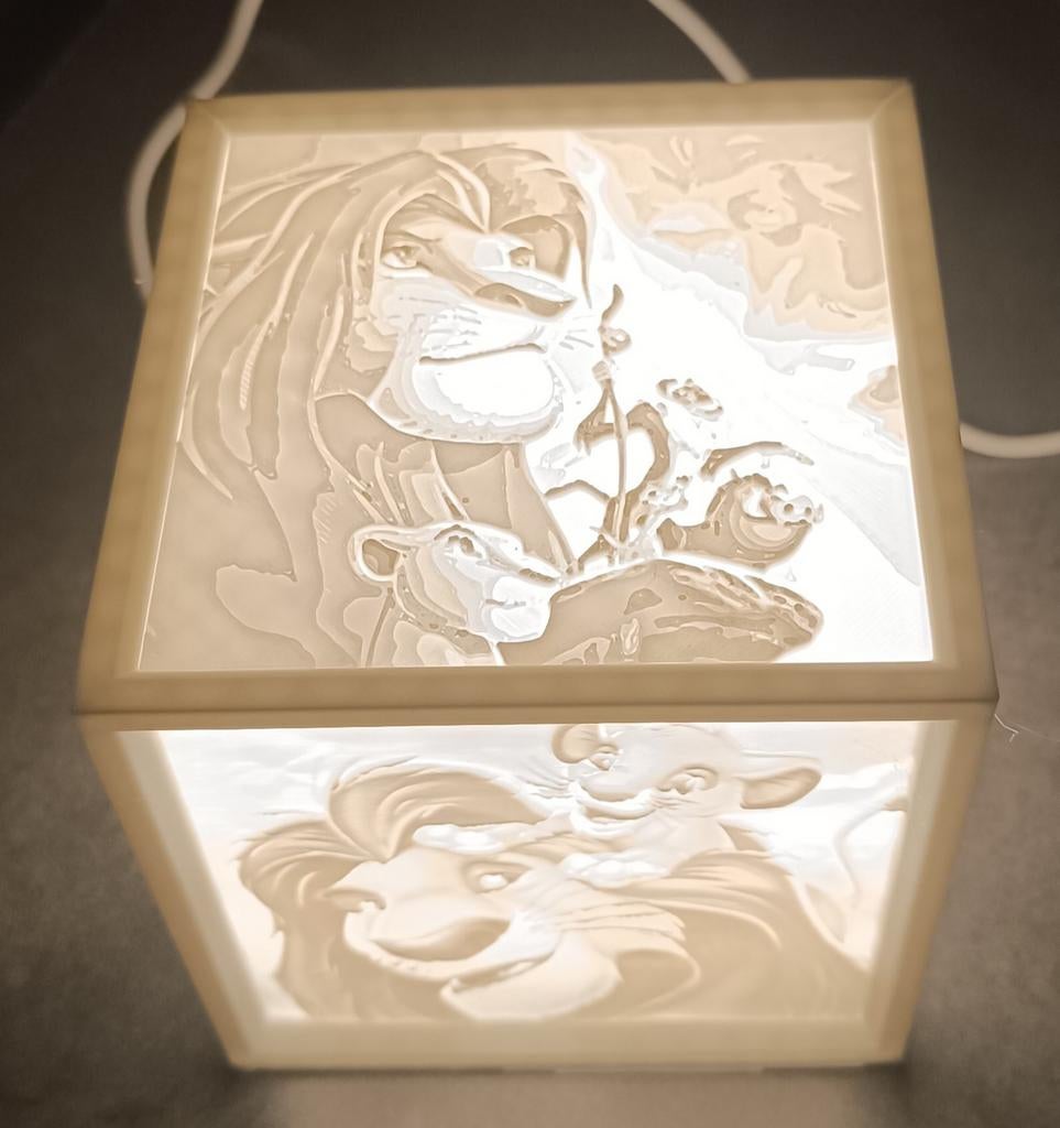 Le roi lion boite 3d led, Collections, Enlèvement ou Envoi, Neuf