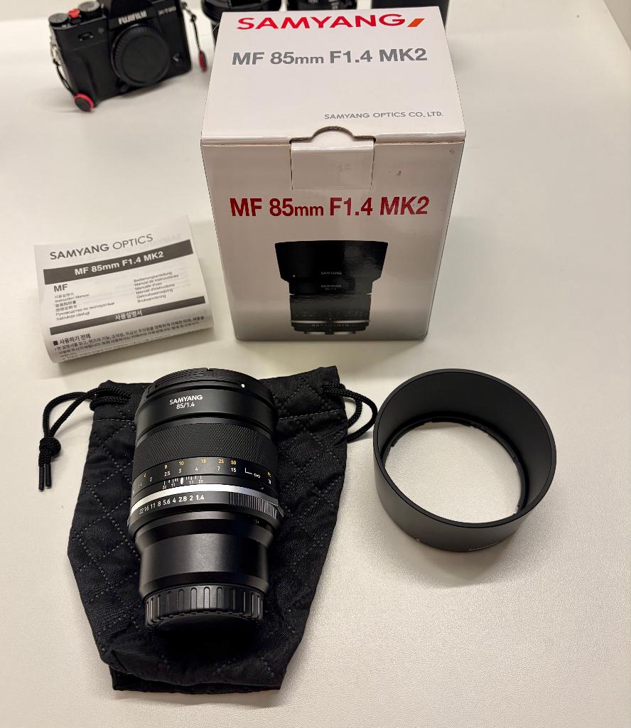 Samyang 85mm F/1.4 MK2 Fuji X-mount, Ophalen of Verzenden, Nieuw, Accessoires
