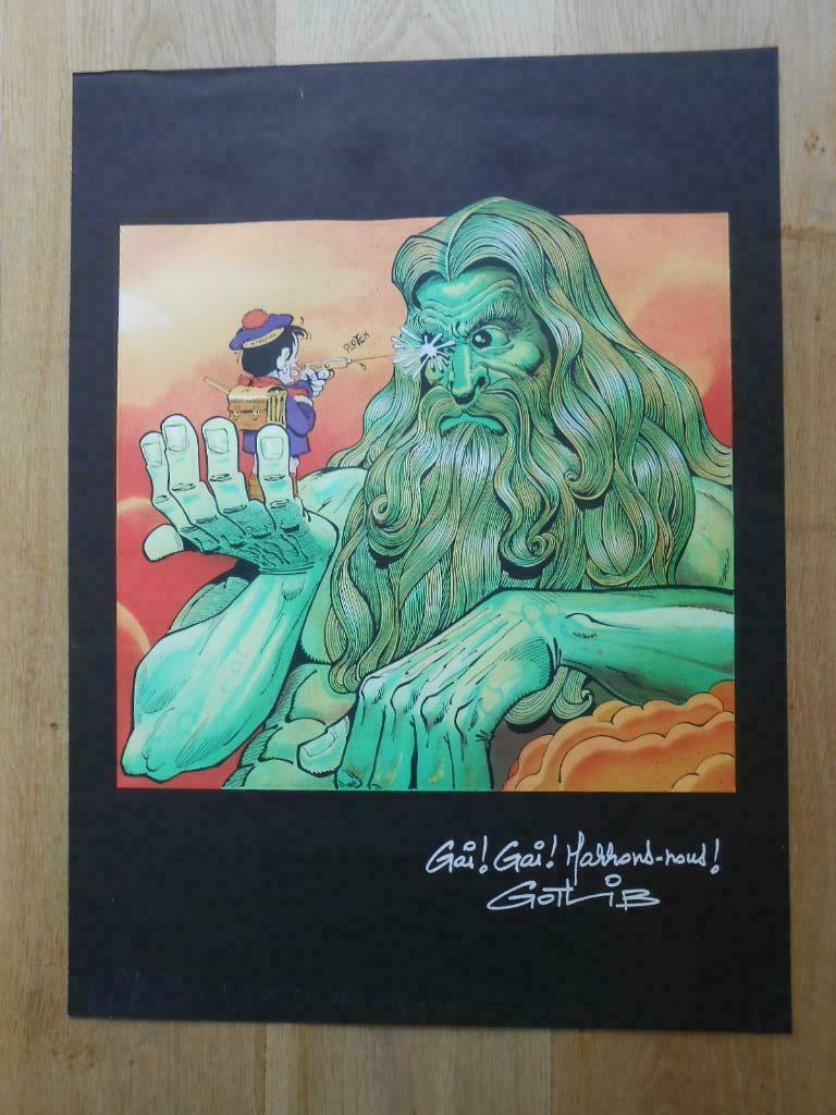 Affiche Gotlib . uit strip Rhaa Lovely 1977, Enlèvement ou Envoi