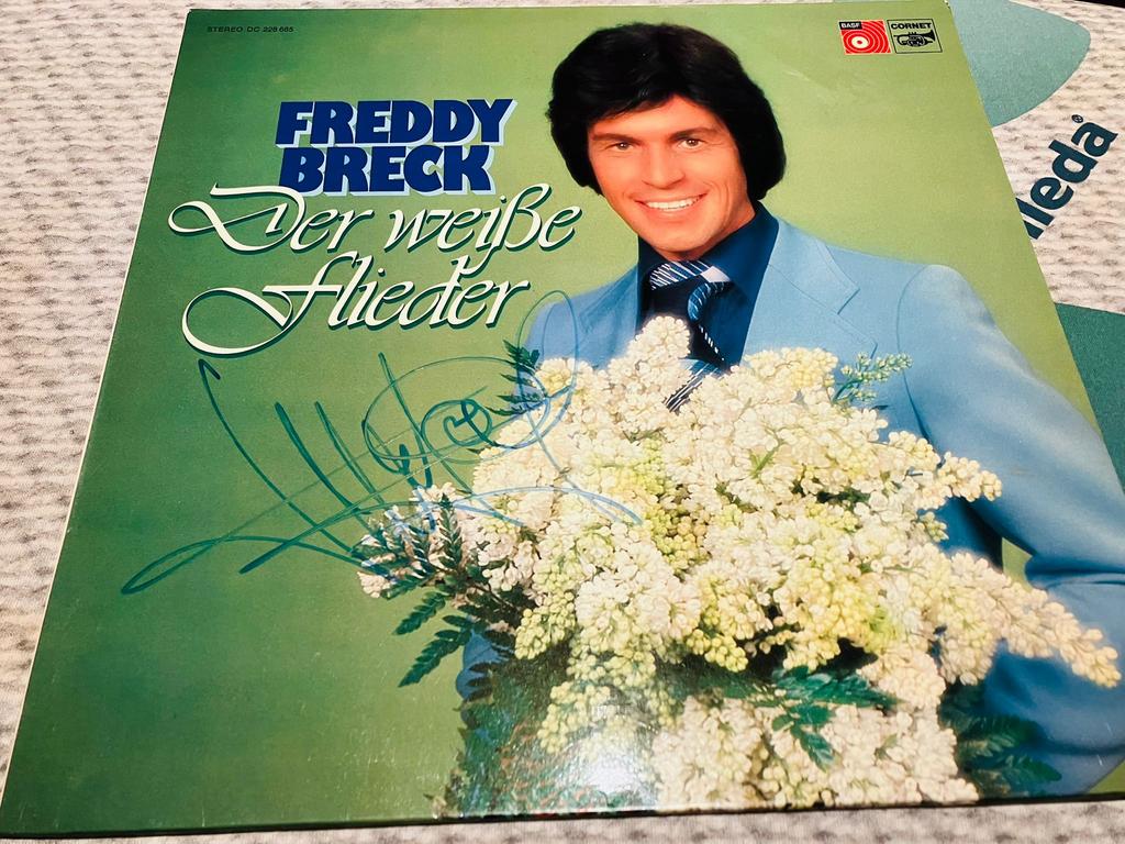 Freddy Breck handtekening op LP, Verzamelen, Ophalen of Verzenden, Zo goed als nieuw