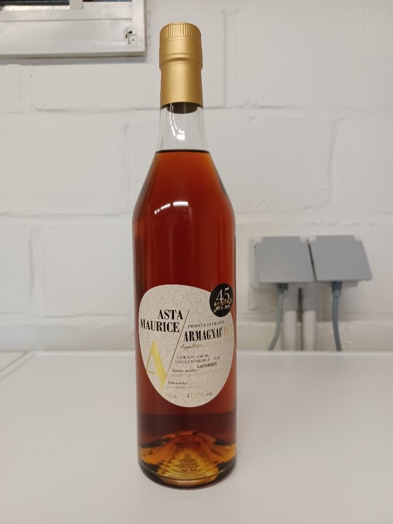 Armagnac Asta Maurice 45y 1975-2020, Ophalen, Nieuw, Vol, Overige typen