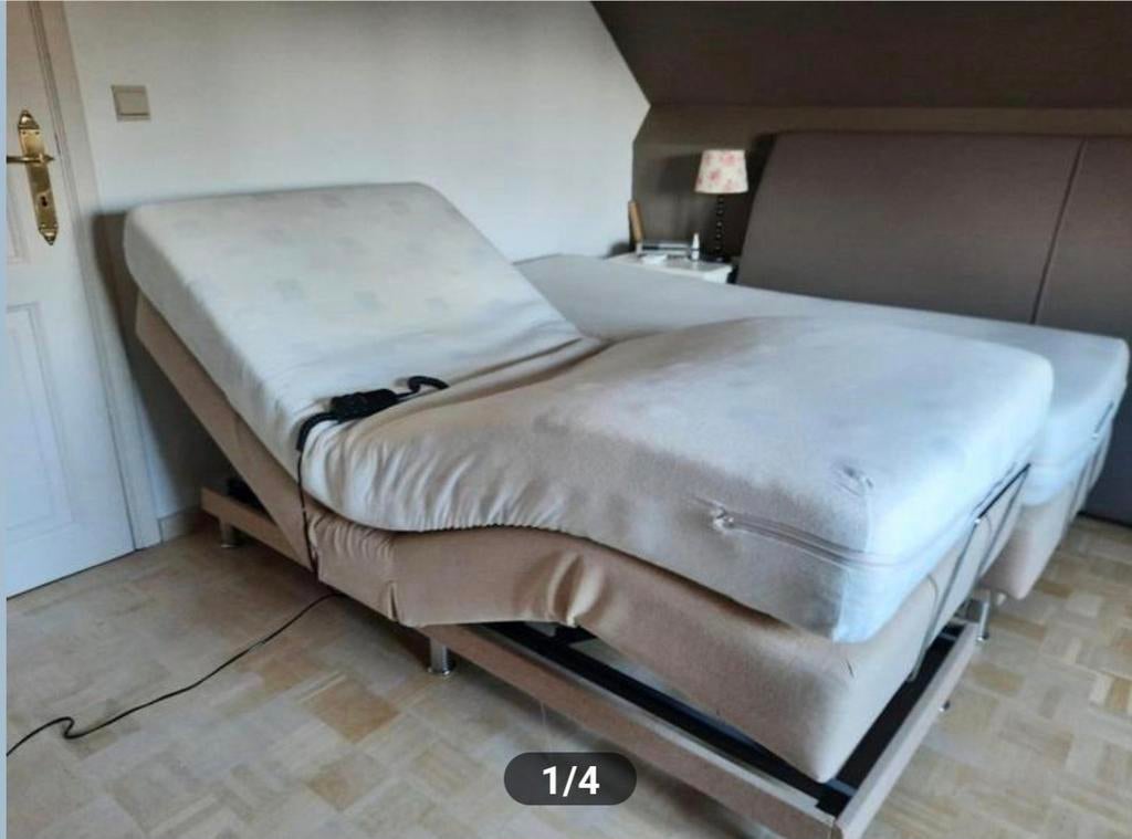 Elektrische boxspring, Maison & Meubles, Chambre à coucher | Canapés-lits, Enlèvement