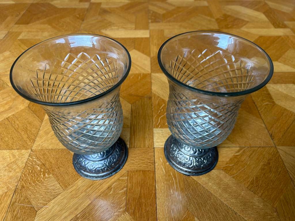photophore ou bougeoir en verre Zara neuf, Enlèvement ou Envoi, Métal, Bougie