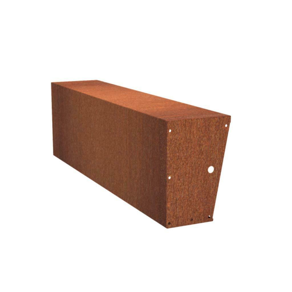 cortenstaal keerwand met zitrand, Overige materialen, Verzenden, 25 cm of meer, Nieuw