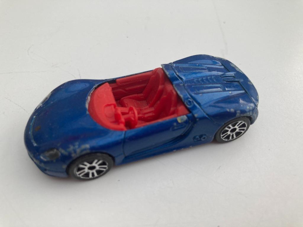 Porsche 918 Spyder Donkerblauw - Majorette, Enlèvement ou Envoi, Utilisé