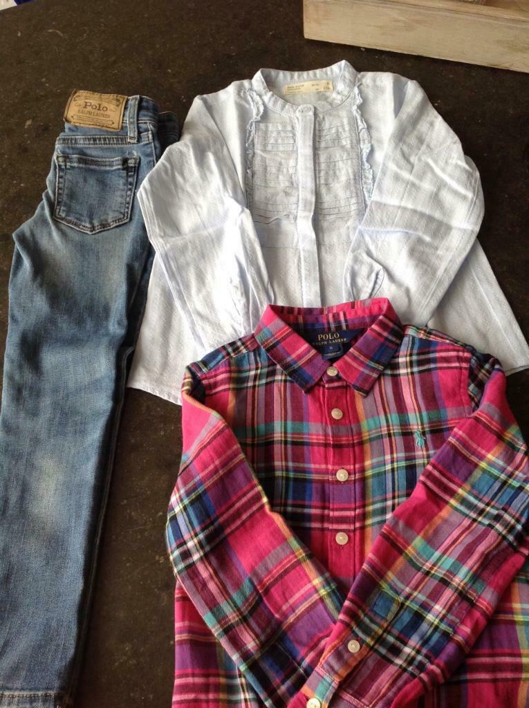 Ralph Lauren hemd en jeans,Zara hemd 5 jaar, Kinderen en Baby's, Verzenden, Zo goed als nieuw, Meisje