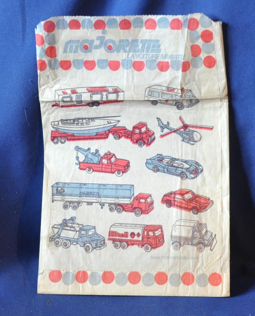 sachet d'emballage vintage  publicitaire majorette, Ophalen of Verzenden, Gebruikt, Verpakking
